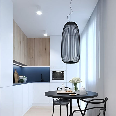 Airy Metal Cage Pendant Light for Modern Dining and Living Rooms