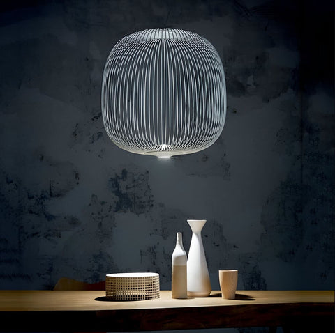 Airy Metal Cage Pendant Light for Modern Dining and Living Rooms