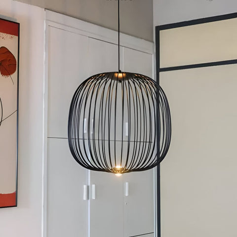 Airy Metal Cage Pendant Light for Modern Dining and Living Rooms