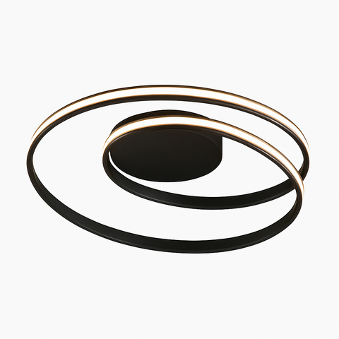 Double-Ring LED Ceiling Light for Modern Bedroom and Living Spaces