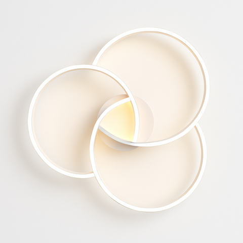 Three-Ring LED Ceiling Light for Modern Living Room Lighting for Home