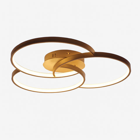 Three-Ring LED Ceiling Light for Modern Living Room Lighting for Home
