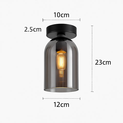Modern Glass Ceiling Light for Bedroom and Dining Room Lighting