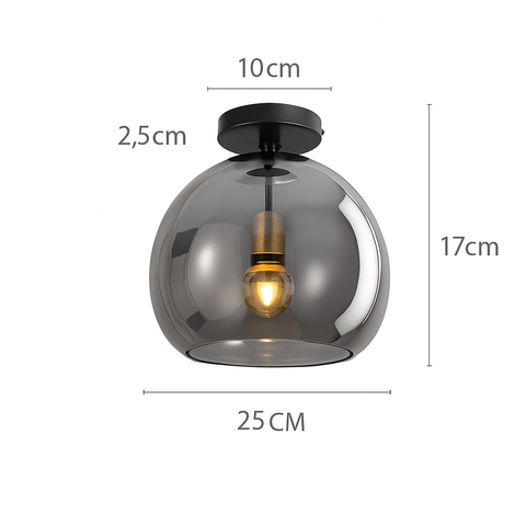 Modern Glass Ceiling Light for Bedroom and Dining Room Lighting