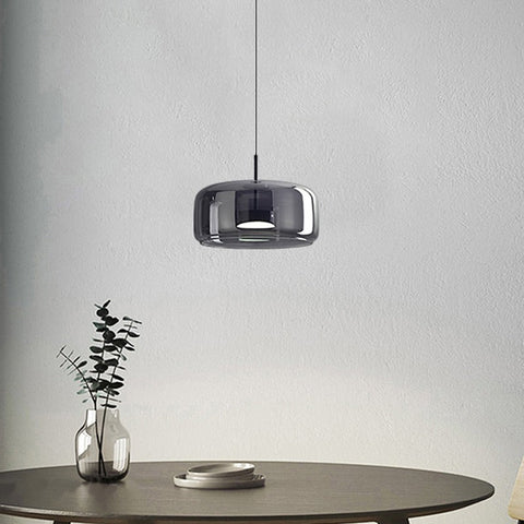 Vintage Tinted Glass LED Pendant Light for Dining Rooms and Kitchens