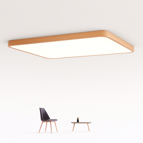 Slim Rectangular LED Ceiling Light for Living Room Illumination