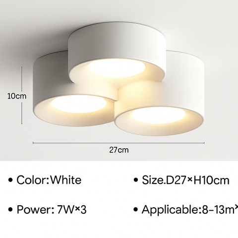 Cylinder LED Ceiling Spotlight for Kitchen and Hallway Lighting