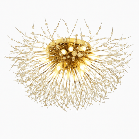 Dandelion Crystal Ceiling Light for Statement Interior Illumination
