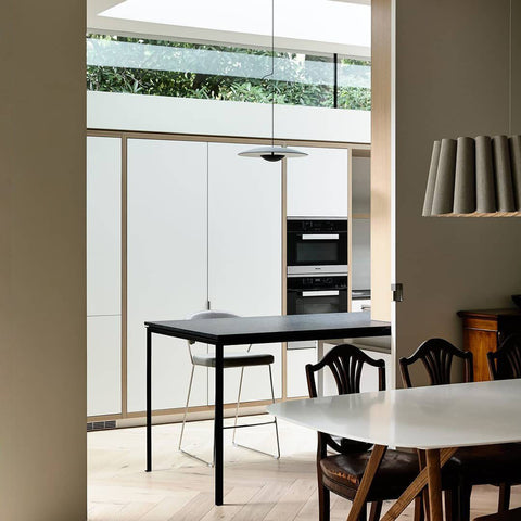 Pendant Light with Layered Metal Saucer Shade
