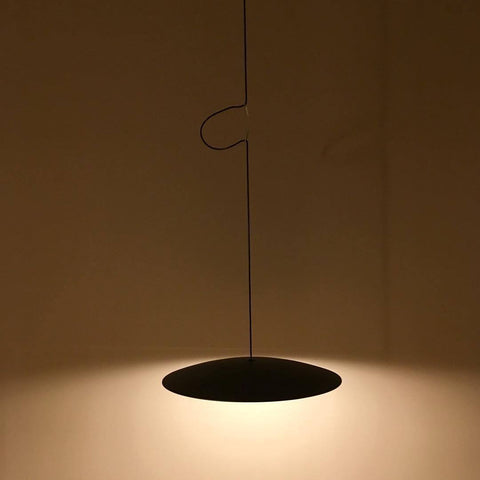 Pendant Light with Layered Metal Saucer Shade