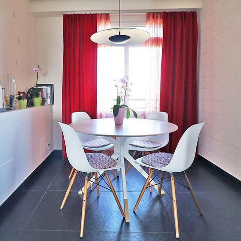 Pendant Light with Layered Metal Saucer Shade