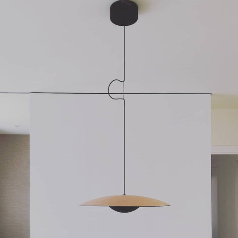 Pendant Light with Layered Metal Saucer Shade