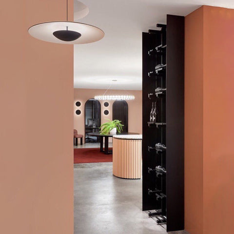 Pendant Light with Layered Metal Saucer Shade