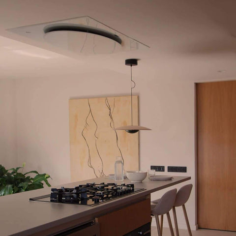 Pendant Light with Layered Metal Saucer Shade
