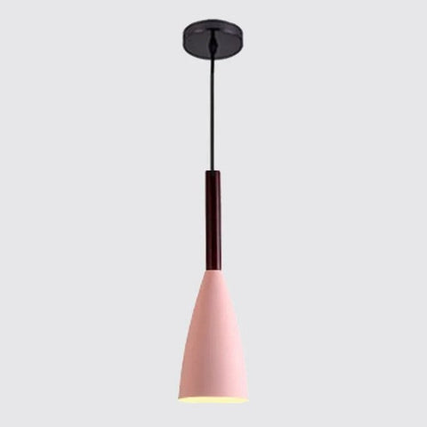 Nordic Wood and Aluminum Pendant Light for Kitchen Islands and Bedsides