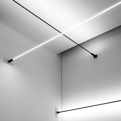 Rotating Linear LED Ceiling Light for Flexible Room Lighting
