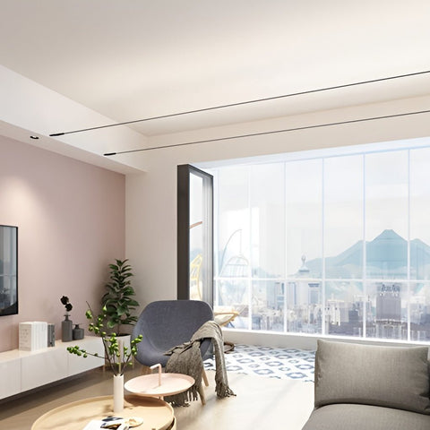 Rotating Linear LED Ceiling Light for Flexible Room Lighting
