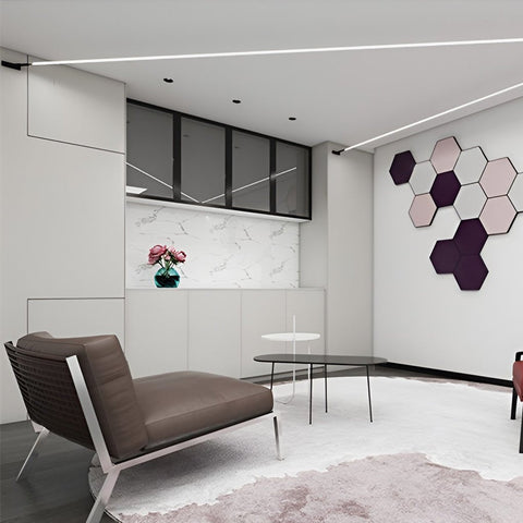 Rotating Linear LED Ceiling Light for Flexible Room Lighting