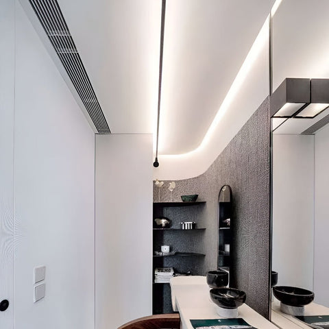 Rotating Linear LED Ceiling Light for Flexible Room Lighting