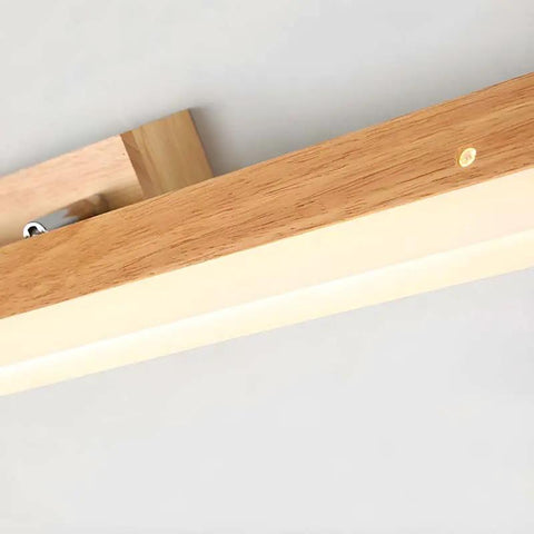 Rotatable Wood-Effect LED Vanity Light for Mirrors — product view