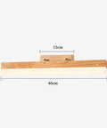 Rotatable Wood-Effect LED Vanity Light for Mirrors — product view