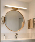 Rotatable Wood-Effect LED Vanity Light for Mirrors — product view