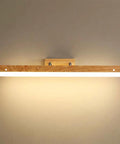 Rotatable Wood-Effect LED Vanity Light for Mirrors — product view
