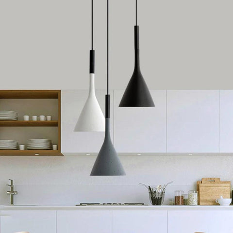 Nordic Funnel Pendant Light for Kitchen and Dining Room Illumination