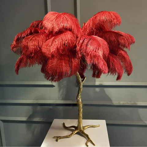 Feather Floor and Table Lamp for Bedrooms and Decorative Living Spaces