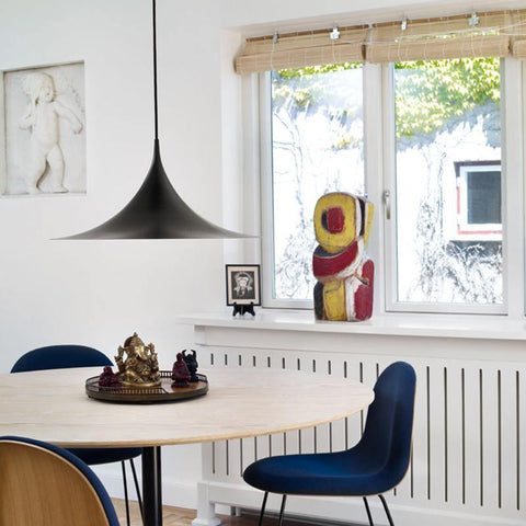 Sculptural Metal Pendant Light for Dining Room and Kitchen Lighting