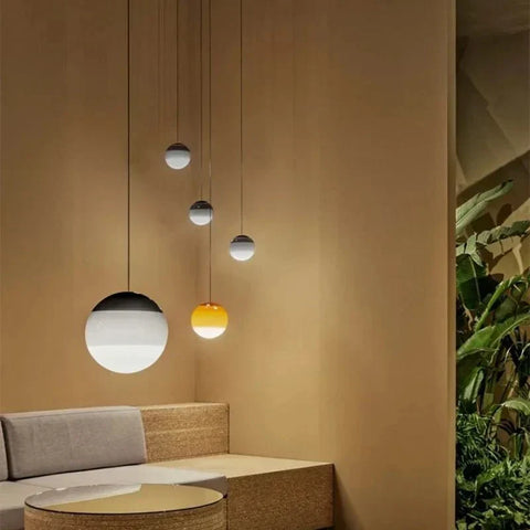 Gradient Glass Pendant Light for Dining Rooms and Living Spaces