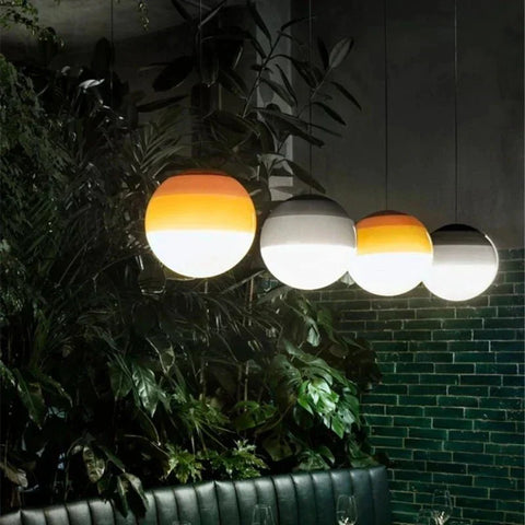 Gradient Glass Pendant Light for Dining Rooms and Living Spaces