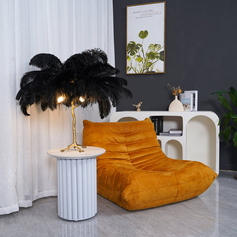 Feather Floor and Table Lamp for Bedrooms and Decorative Living Spaces