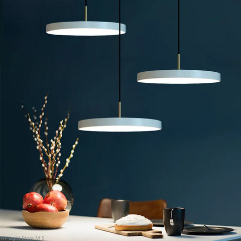 Scandinavian LED Pendant Light with Warm or White Light
