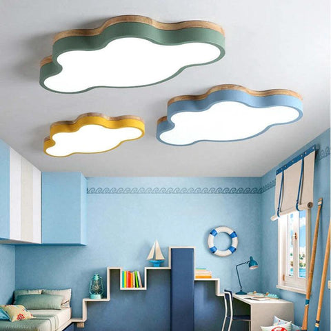 Cloud-Shaped LED Flush Mount Ceiling Light — product view