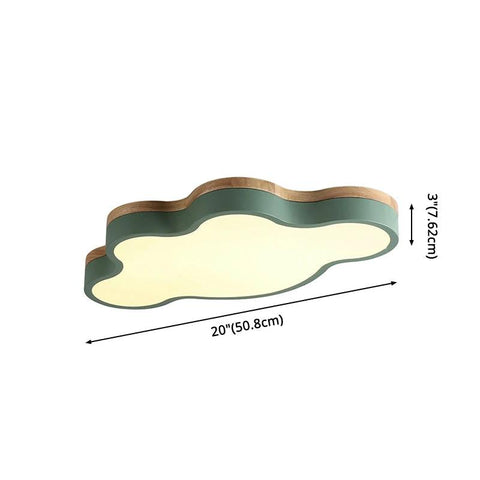 Cloud-Shaped LED Flush Mount Ceiling Light — product view