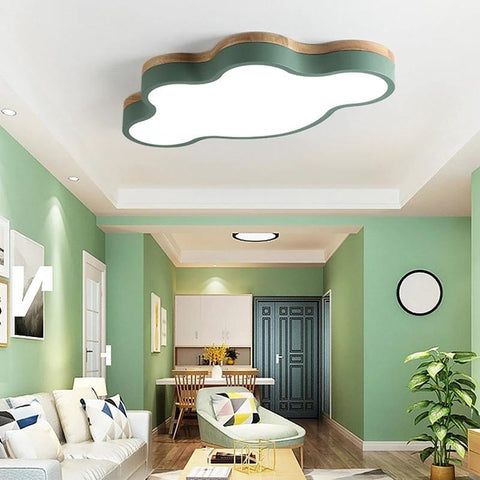 Cloud-Shaped LED Flush Mount Ceiling Light — product view