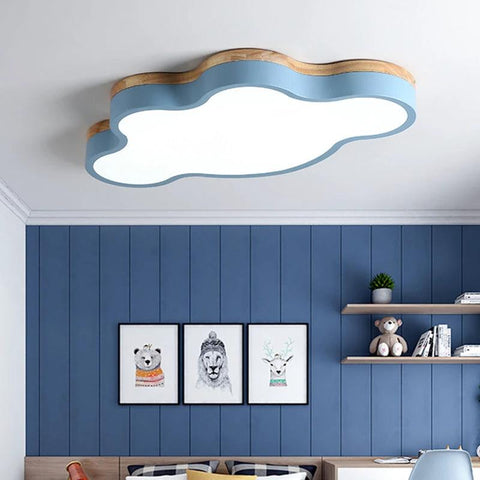 Cloud-Shaped LED Flush Mount Ceiling Light — product view
