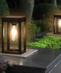 Solar Outdoor Column Light with Motion Sensor — product view