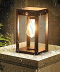 Solar Outdoor Column Light with Motion Sensor — product view