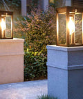 Solar Outdoor Column Light with Motion Sensor — product view