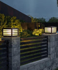 Outdoor Post Light with Louvered Sides and LED — product view