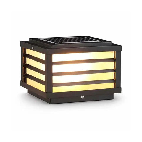 Outdoor Post Light with Louvered Sides and LED — product view