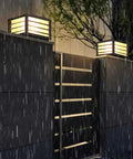 Outdoor Post Light with Louvered Sides and LED — product view