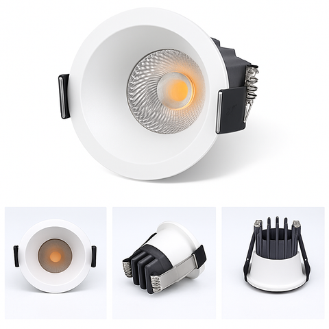 Anti-Glare Recessed LED Spotlight for Kitchen and Bedroom Lighting