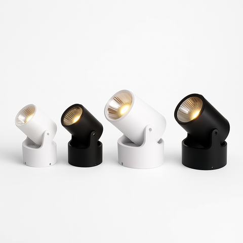 Rotating Surface-Mount LED Spotlight for Focused Ceiling Lighting