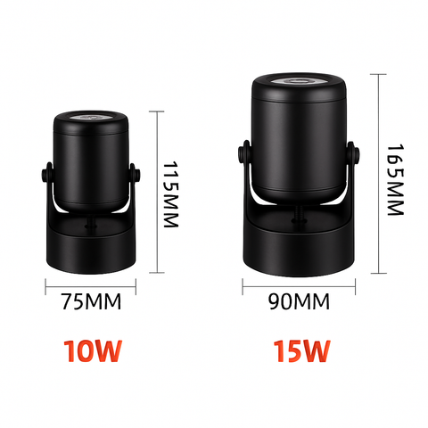 Rotating Surface-Mount LED Spotlight for Focused Ceiling Lighting