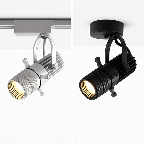 Adjustable COB LED Spotlight for Track and Surface Accent Lighting