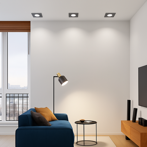 Adjustable COB LED Recessed Downlight with Single or Twin Heads