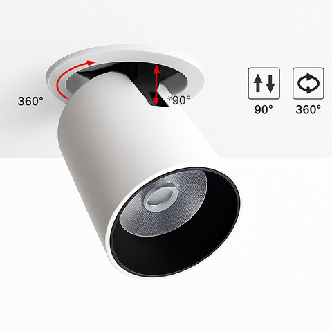 Adjustable LED Ceiling Spotlight for Focused Indoor Accent Lighting